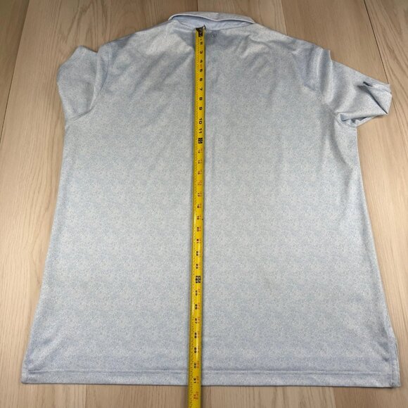 Stitch Mens Light Blue Short Sleeve Paisley Print Summer Polo Shirt Size XL - Picture 9 of 10